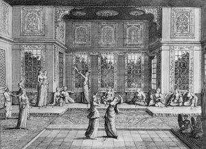 Femmes dansant dans le harem, de 
