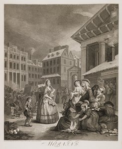 fr : Les quatre moments de la journée : Le matin - William Hogarth