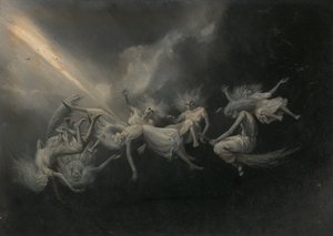 La foudre a frappé un troupeau de sorcières - William Holbrook Beard