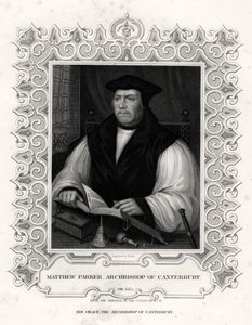 Matthew Parker, archevêque de Cantorbéry, 19ème siècle - William Holl