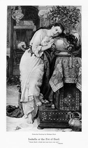 Isabella et le pot de basilic, vers 1867