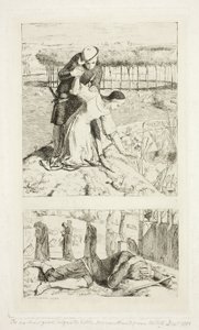 My Beautiful Lady (en haut) ; Of My Lady in Death (en bas), frontispice de The Germ, No. 1 - William Holman Hunt