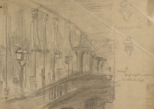 Recto : Étude du pont de Londres pour 