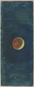 Étude du croissant de lune dans "The Ship" (Le navire) - William Holman Hunt
