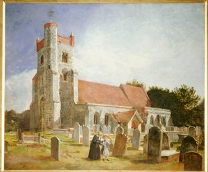 La vieille église, Ewell, 1847 - William Holman Hunt