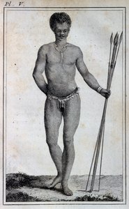 Homme Khoikhoi (Hottentot), des Voyages de Le Vaillant dans les parties intérieures de l