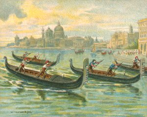 Courses historiques et modernes, courses de gondoles
