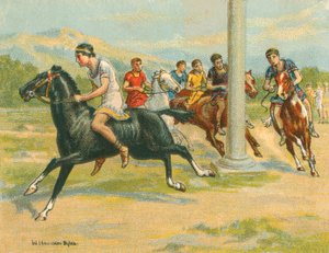 Courses historiques et modernes, courses de chevaux grecs - William Hounsom Byles