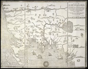 Une carte de la Nouvelle-Angleterre, de 