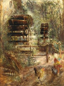 Moulin à eau à Rossett, North Wales