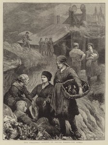 La grève des mineurs au sud du Pays de Galles, filles de la pointe