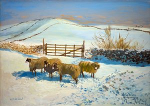 Neige dans les Yorkshire Dales - William Ireland
