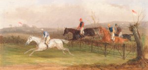 Steeplechasing : La haie - William J. Shayer