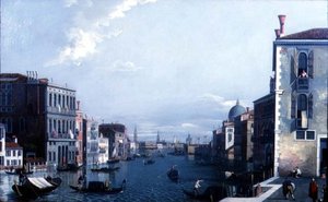 Le Grand Canal en direction de la Dogana et du Palais des Doges - William James