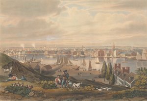 Baltimore depuis Federal Hill, publié en 1831
