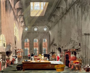 Cuisine, palais de St James, Londres, 1819