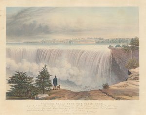 Les chutes du Niagara depuis Table Rock - William James Bennett