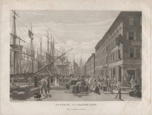 South St. depuis Maiden Lane, 1834 - William James Bennett
