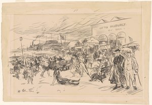 Promenade de Coney Island - William James Glackens