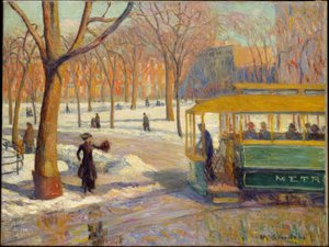 La voiture verte