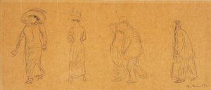 Cinq figures - William James Glackens