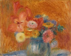 Bol vert de fleurs