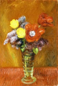 Lilas et tulipes