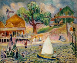 Le Cottage Vert, Bellport, Long Island, vers 1911-1916 - William James Glackens