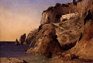 Un monastère sur la côte amalfitaine - William James Linton
