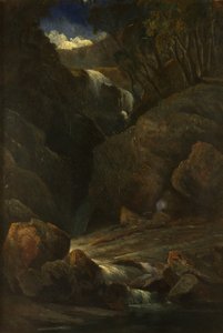 Une cascade - William James Muller