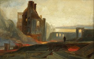 Émeutes de Bristol : Ruines des entrepôts de Prince Street, vers 1831 - William James Muller