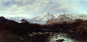 Paysage fluvial étendu - William James Muller