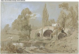 Caravane sur un pont - William James Muller