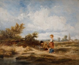 Hampstead Heath - Le piège à oiseaux - William James Muller