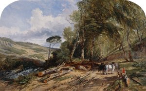 Transport de bois - William James Muller