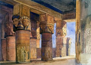 Temple de Denderah, Haute-Égypte, 1839