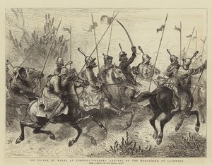 Le prince de Galles à Jummoo, Charge ! Lanciers du Maharajah du Cachemire