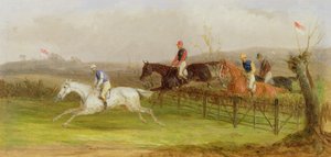 Courses de steeple : La haie, 1869