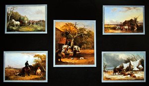 Les saisons agricoles, ensemble de cinq