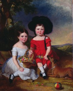 Annie et John Edward, enfants de Thomas Rhodes de Leeds - William Keighley Briggs
