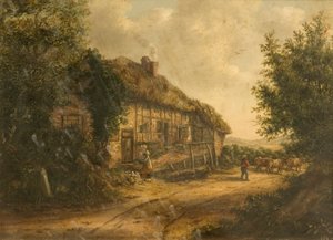 Cottages à Petersfield Hampshire, 1839 - William Kidd