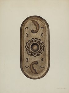 Détail, côté du confessionnal, 1937