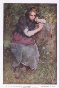 Une jeune fille pensive, du 