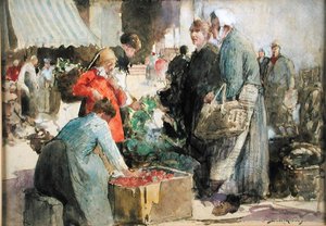 Un Marché en Picardie - William Lee Hankey