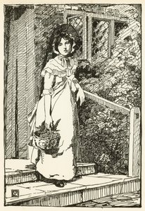 Illustration pour The Deserted Village par Oliver Goldsmith - William Lee Hankey