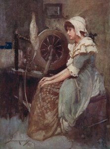 Illustration pour The Deserted Village par Oliver Goldsmith - William Lee Hankey