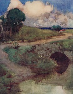 Illustration pour The Deserted Village par Oliver Goldsmith - William Lee Hankey