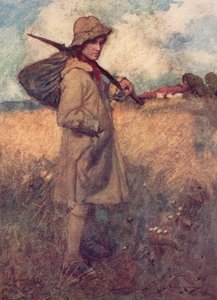 Illustration pour The Deserted Village par Oliver Goldsmith - William Lee Hankey