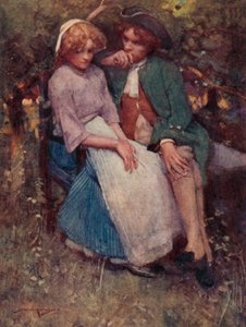 Illustration pour The Deserted Village par Oliver Goldsmith - William Lee Hankey