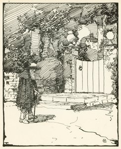 Illustration pour The Deserted Village par Oliver Goldsmith - William Lee Hankey